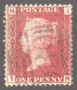 Great Britain Scott 33 Used Plate 78 - IH - Click Image to Close